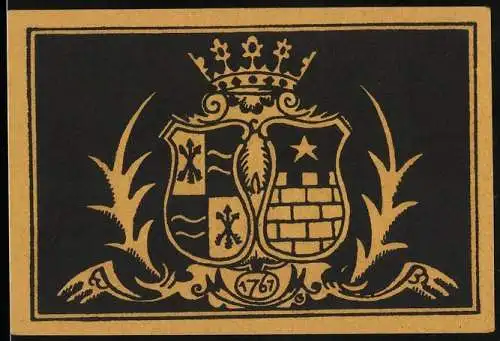 Notgeld Stockelsdorf 1921, 1 Mark, Wappen