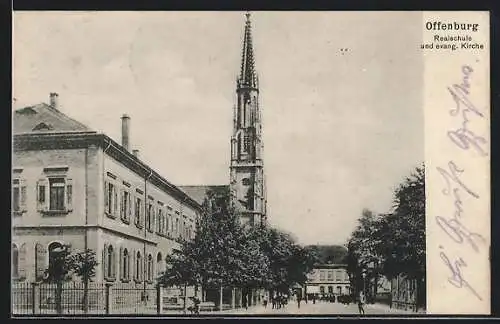 AK Offenburg, Realschule und evang. Kirche