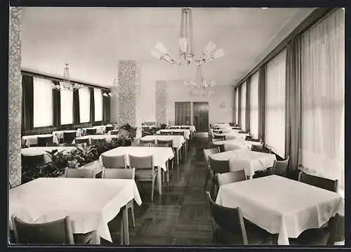 AK Bad Waldsee / Oberschwaben, Städt. Kurheim, Speisesaal