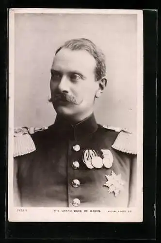 AK Portrait des Grossherzogs von Baden in Uniform