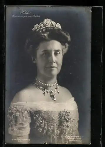 AK Hilda Grossherzogin von Baden