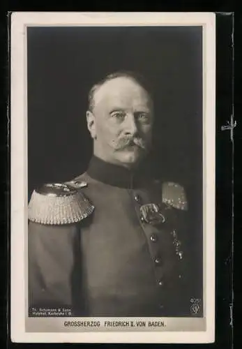 AK Grossherzog Friedrich II. von Baden, Portrait