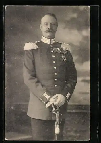 AK Grossherzog von Baden in Uniform mit Epauletten