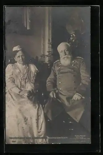 AK Grossherzogin Luise mit Grossherzog Friedrich von Baden