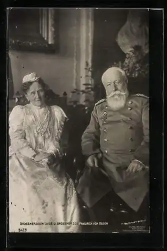 AK Grossherzogin Luise mit Grossherzog Friedrich von Baden