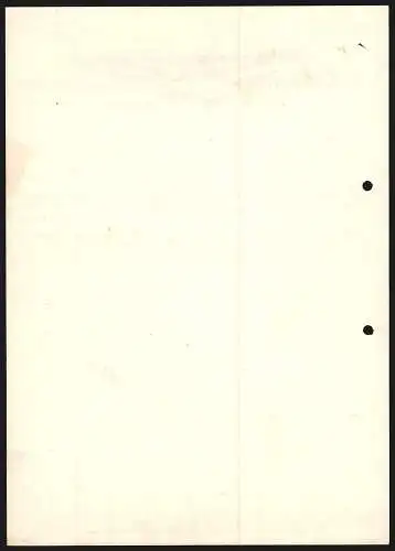 Rechnung Emsdetten 1939, J. Schilgen, Textil-Fabrikation, Blick auf Hauptwerk und Filialbetrieb