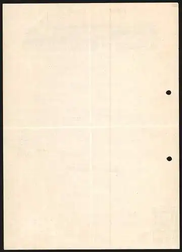 Rechnung Emsdetten 1939, B. W. Stroetmann, Textil-Fabrikation, Ansicht des Hauptbetriebs und der Filiale Laer