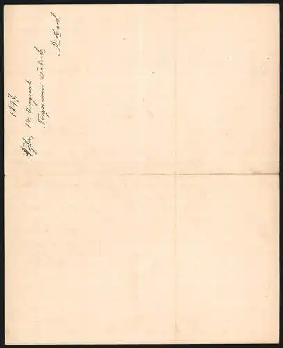 Rechnung Wyla 1897, Frau Hotz-Kägi & Sohn, Mech. Teigwaarenfabrik zum Felsenegg, Ansicht der Betriebsstelle