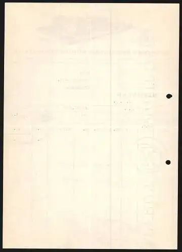 Rechnung Bielefeld 1939, Wilhelm Kayser & Co. AG, Bielefelder Wäschewerke, Modellansicht des Betriebsgeländes