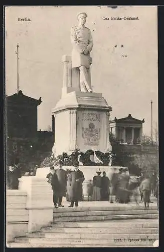 AK Berlin-Tiergarten, Das Moltke-Denkmal