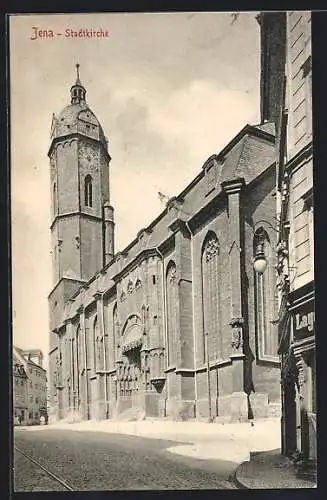 AK Jena, Partie an der Stadtkirche