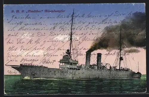 AK S. M. S. Minendampfer Nautilus