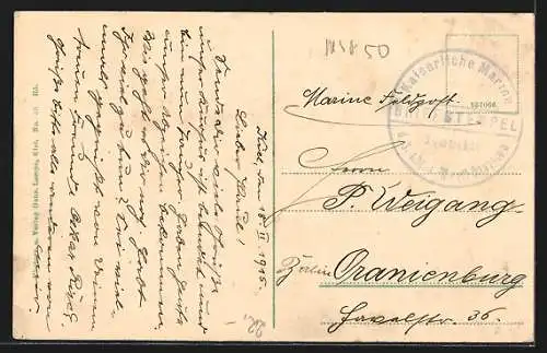 AK Kriegsschiff SMS Wettin der kaiserlichen Marine auf Backbord