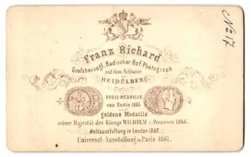 Fotografie Franz Richard, Heidelberg, unbekannter Ort, altes Hotel und Gastwirtschaft