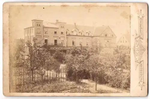 Fotografie C. Schade, Paderborn, unbekannter Ort, Blick auf das Hotel Krieger