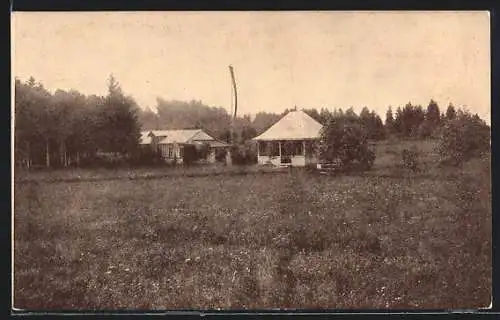 AK Mattsee, Moorbadeanstalt-Gasthof-Pension Mattsee mit Umgebung