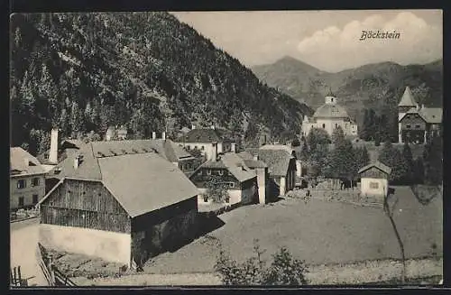 AK Böckstein, Ortspartie mit Kirche aus der Vogelschau