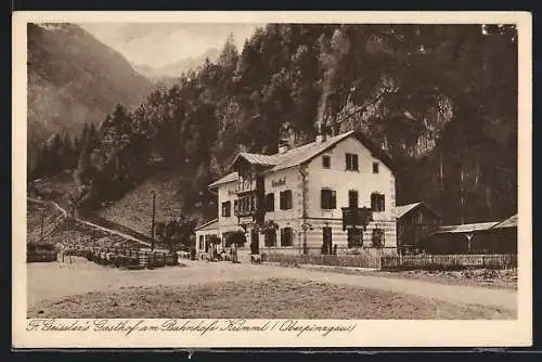 AK Krimml /Oberprinzgau, Fr. Geissler`s Gasthof am Bahnhof