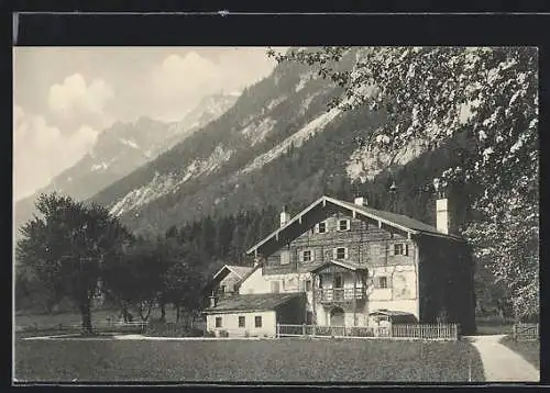 AK Steinwend, Jagdhaus Steinwend gegen das Hagengebirge