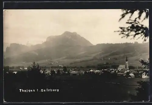 AK Thalgau b. Salzburg, Teilansicht mit Kirche