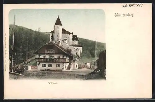 AK Mauterndorf i. Lungau, Blick zum Schloss