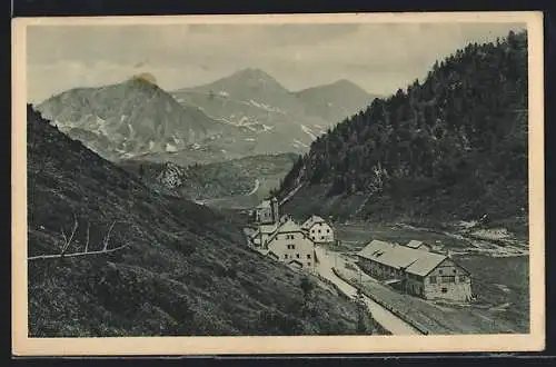 AK Wisenegg-Obertauern /Radstädter Tauern, Ortspartie mit Kirche