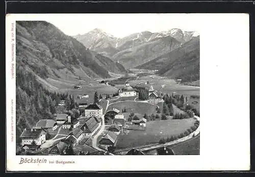 AK Böckstein, Ortsansicht mit Bergen
