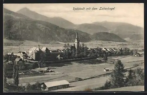 AK Radstadt, Teilansicht mit dem Lakenkogel