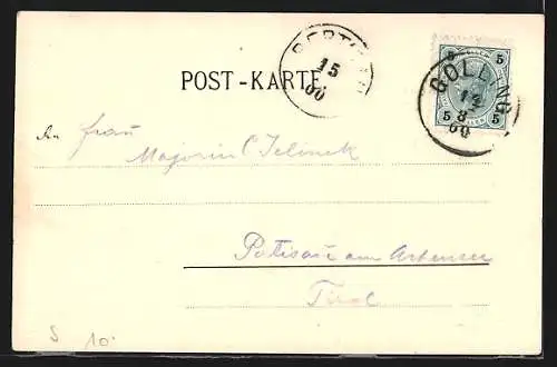 AK Golling, Teilansicht mit Kirche