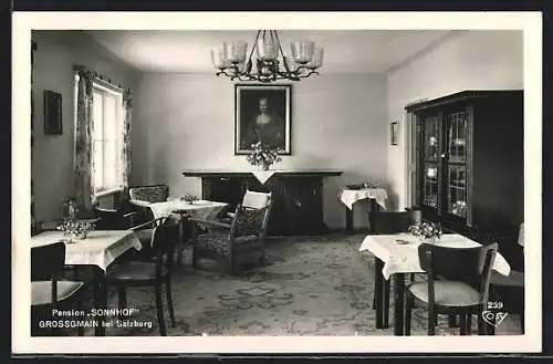 AK Grossgmain bei Salzburg, Pension Sonnhof, Ortspartie