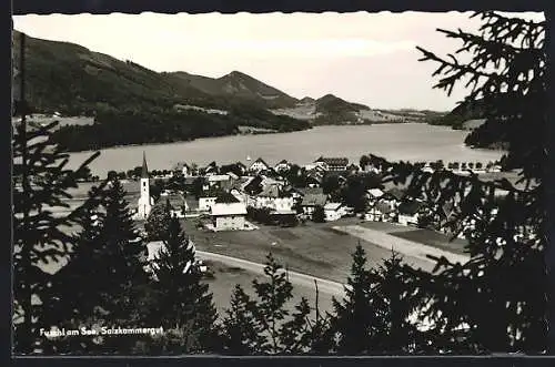 AK Fuschl /Salzkammergut, Ortsansicht am See