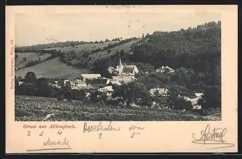 AK Altlengbach, Ortsansicht mit Kirche