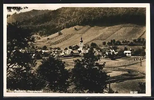 AK Gaflenz /Oberdonau, Ortsansicht mit Kirche aus der Vogelschau