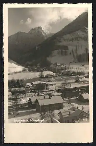 AK Scharnstein, Teilansicht mit Mittagskogel