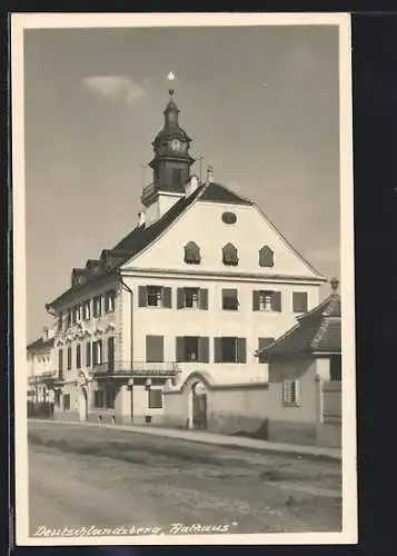 AK Deutschlandsberg, Rathaus mit Strasse