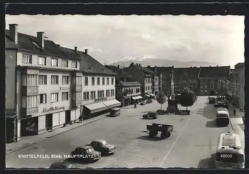 AK Knittelfeld, Hauptplatz aus der Vogelschau