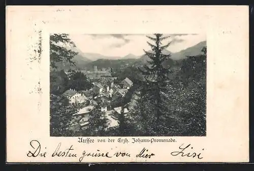 AK Aussee, Teilansicht von der Erzh. Johann-Promenade