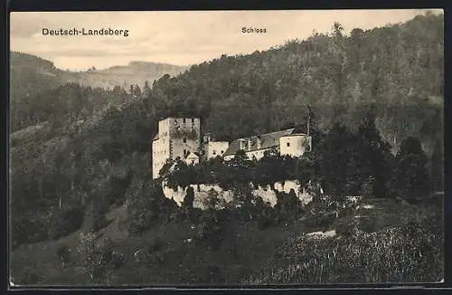 AK Deutsch-Landsberg, Schloss mit Umgebung