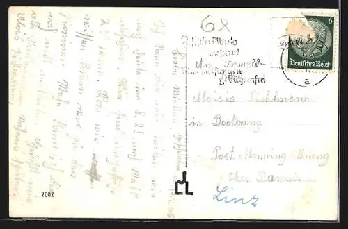 AK Linz a. D., Ortsansicht mit Maria Empfängnis-Dom