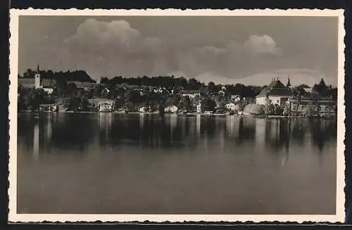 AK Seewalchen am Attersee, Panorama vom See aus