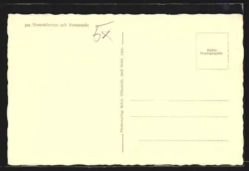 AK Traunkirchen, Ortsansicht mit Traunstein