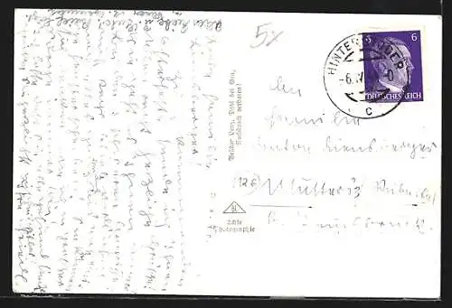 AK Hinterstoder, Ortspartie im Winter