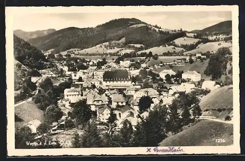 AK Weyer /Enns, Gesamtansicht aus der Vogelschau