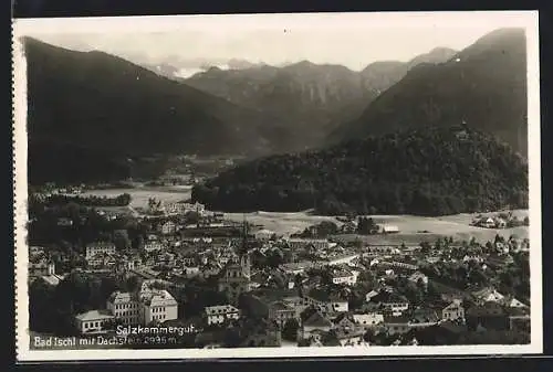 AK Bad Ischl, Teilansicht mit Dachstein