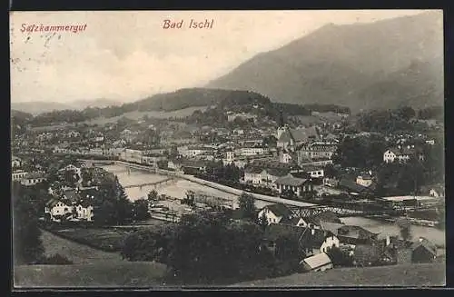 AK Bad Ischl, Panoramablick auf die Ortschaft