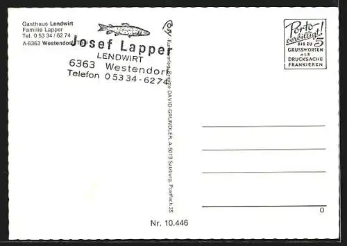AK Westendorf, Gasthaus Lendwirt Fam. Lapper