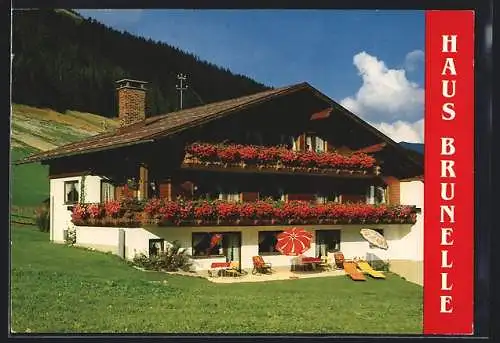 AK Mittelberg /Kleinwalsertal, Haus Brunelle Fam. Boll