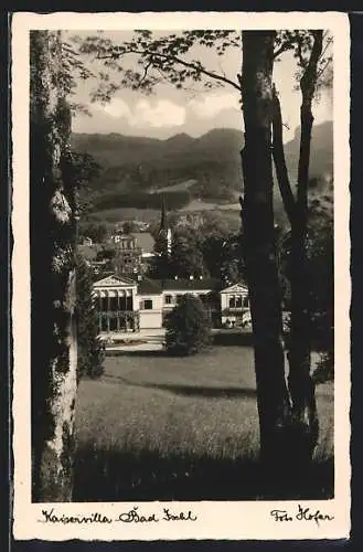 AK Bad Ischl, Ortspartie mit Kaiservilla