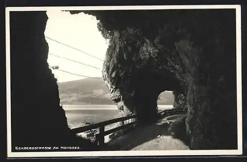 AK Mondsee, Kienbergstrasse mit Tunnel