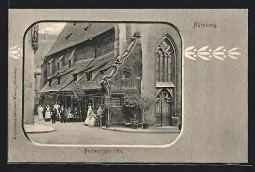 AK Nürnberg, Gasthaus Bratwurstglöcklein